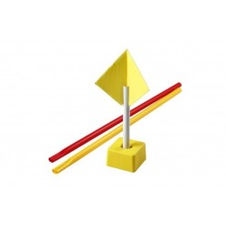 Jalon de signalisation blanc diam 18 mm