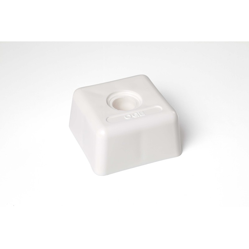 Tête plastique carrée 94 x 94 - Diam. 25 - OGE